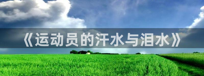 MK体育官方正版app娱乐：《运动员的汗水与泪水》